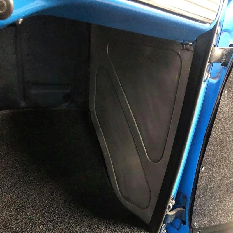 Bead rolled steel kick panels for 47-54 GMC Chevy truck cab