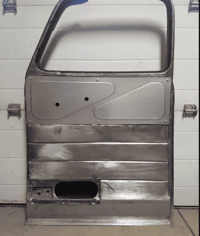 Installed Bead Rolled Door Filler Panel Gm chevy