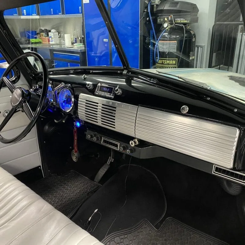 CNC milled 6061 billet dash pieces for a 47-53 GMC Chevy truck