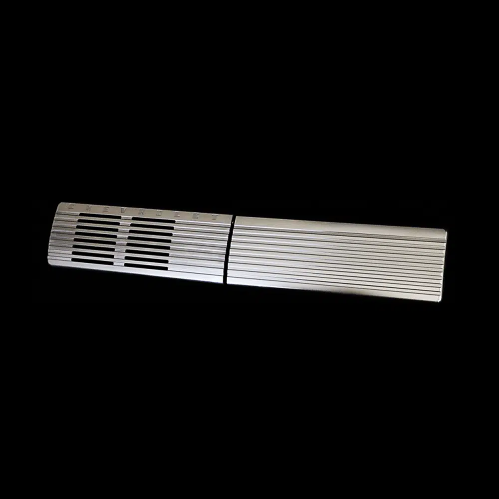 Billet aluminum glove box door and speaker grille for 47-53 GMC Chevy truck
