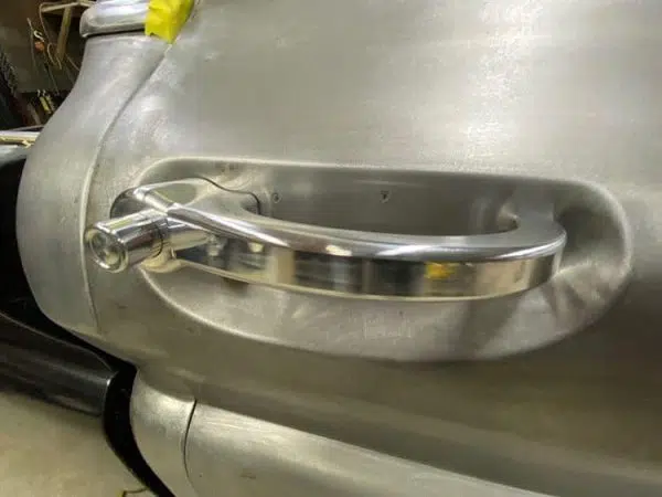 Billet door handle for 55-66 GMC Chevy truck, alternate angle