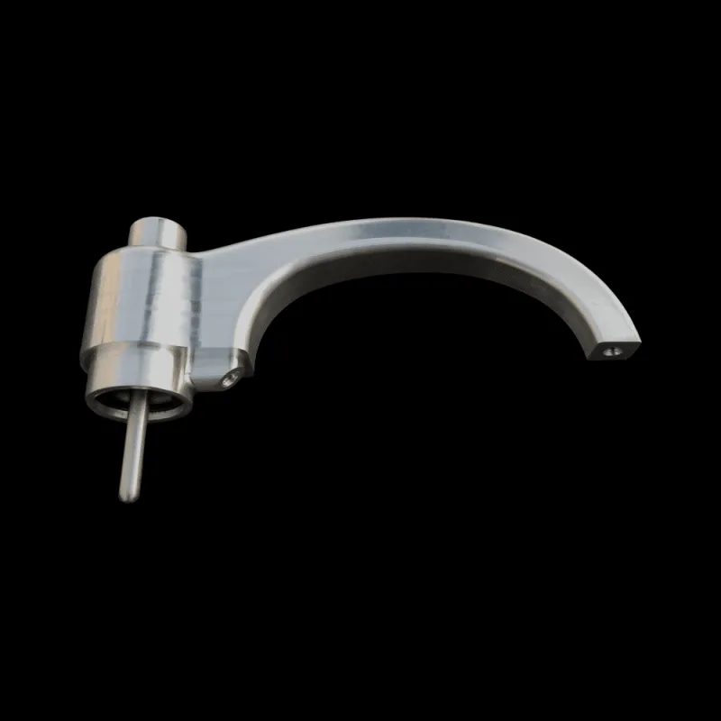 Black billet door handle for 55-66 GMC Chevy truck, further angle