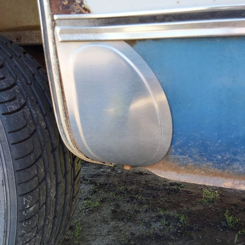 20190723_163701 Stone shield pair with stainless mounting hardware for 73-87 Chevy truck