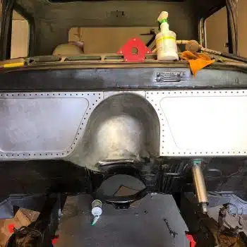Bead Rolled Firewall - 55-59 GMC Chevy Truck — installed