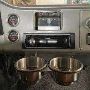 1960-1966 chevy truck cup holders installed
