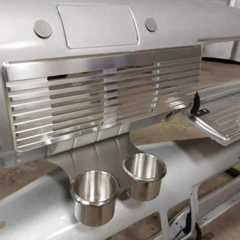 Classic truck cup holder for 47-54 GMC Chevy truck, shown in use