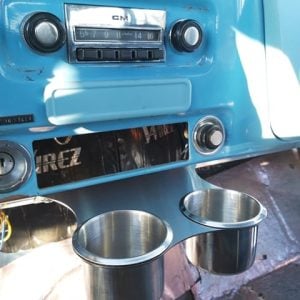 47-54 GMC Chevy Truck Cup Holder installed