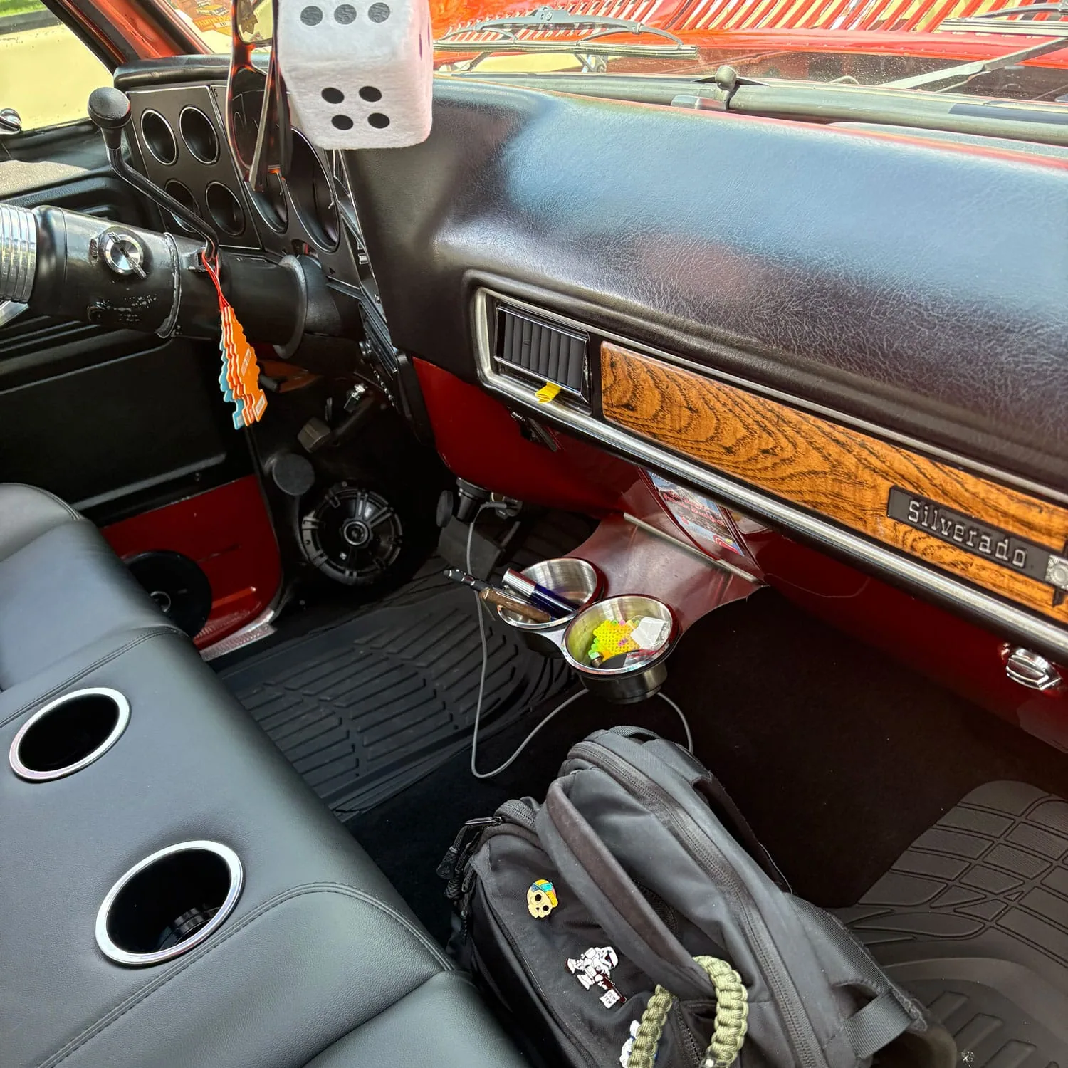 Classic truck cup holder for 73-87 GMC Chevy squarebody C10 truck