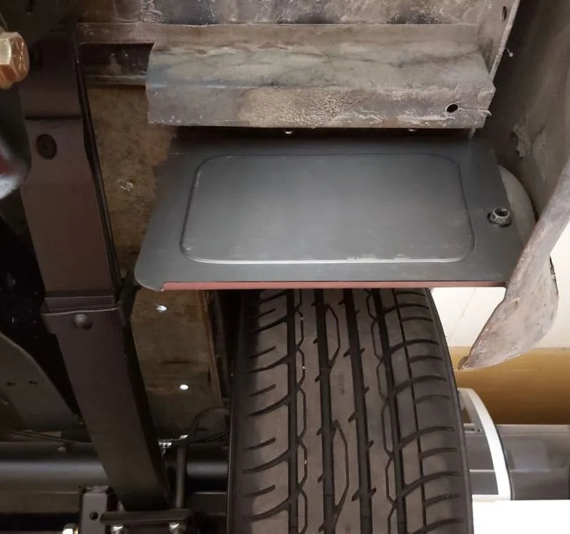 Raw steel stone guards for 73-87 GMC Chevy squarebody truck