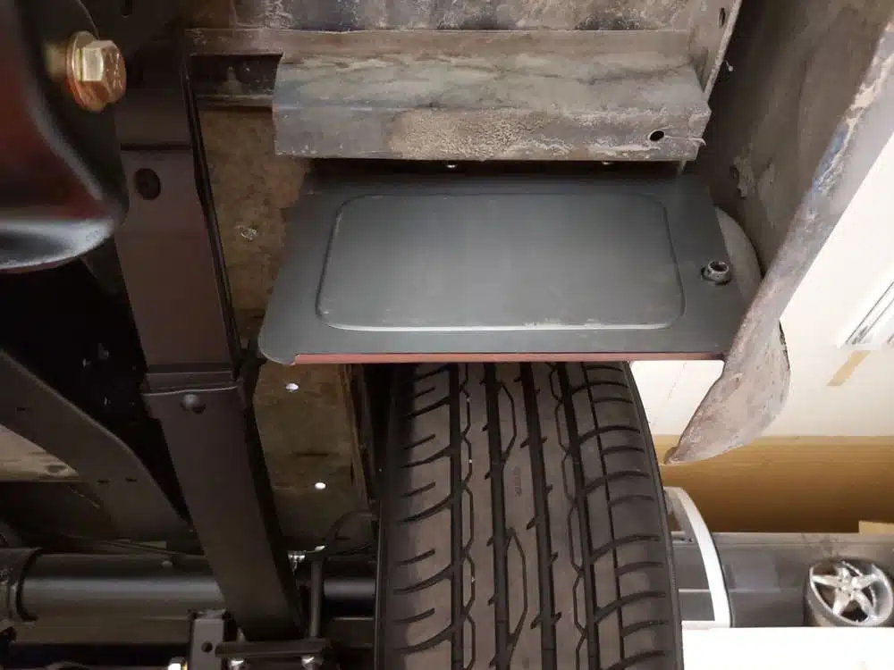 Stone guards installed on 1973-87 GMC Chevy square body C10 truck