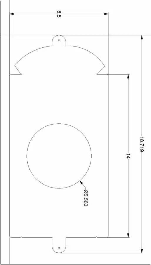 Speaker Bracket Dimension 3