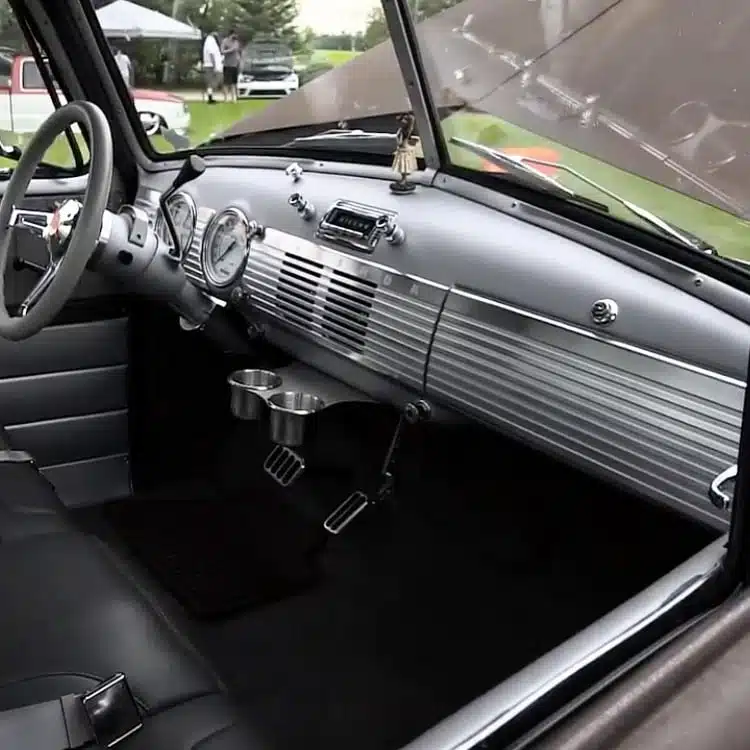 Phantom billet dash for 47-53 GMC Chevy truck, shown in the cab