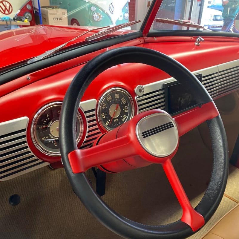 installed ls fab double din billet dash full 2 47-54 Advance Design new double din billet dash full