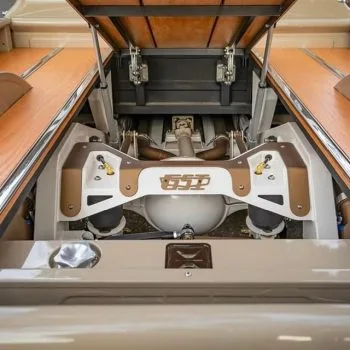 Universal Tilt Bed Scissor Hinges for Custom Trucks (Pair) | Stainless Steel & Billet Aluminum — installed
