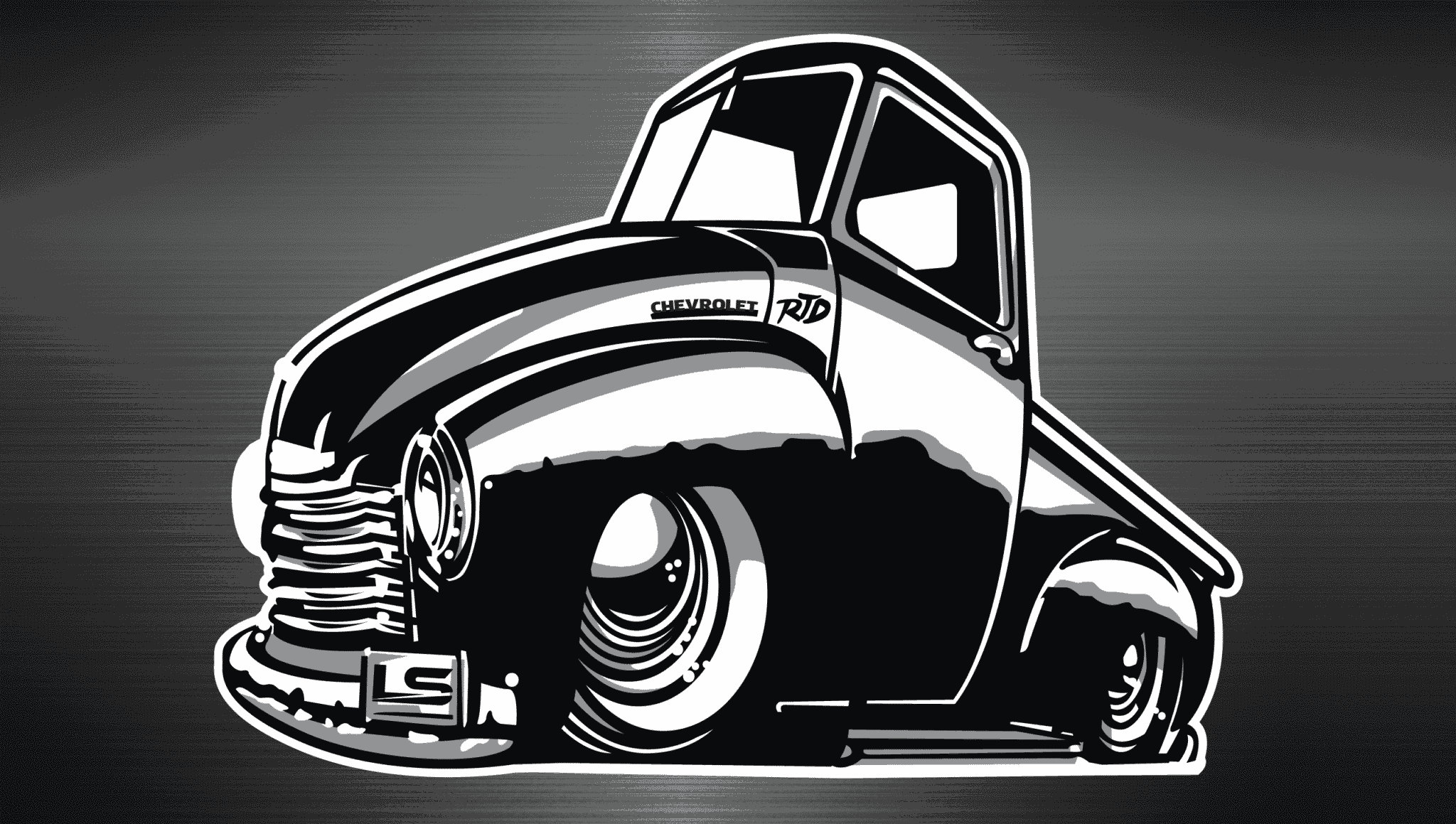 1947-1954 gm chevy truck banner