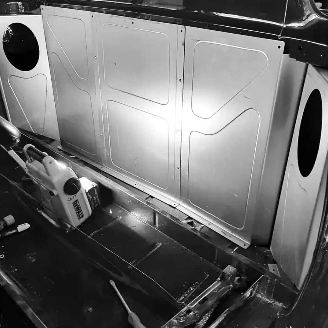 1947-1954 Chevy Truck Behind The Seat Panels and speaker brackets Stainless