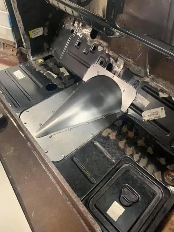 Installed Transmission tunnel for 1947-1954 gmc chevy truck