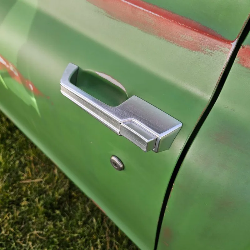 Billet aluminum door handles for 1967-72 GMC Chevy truck, sold as a pair