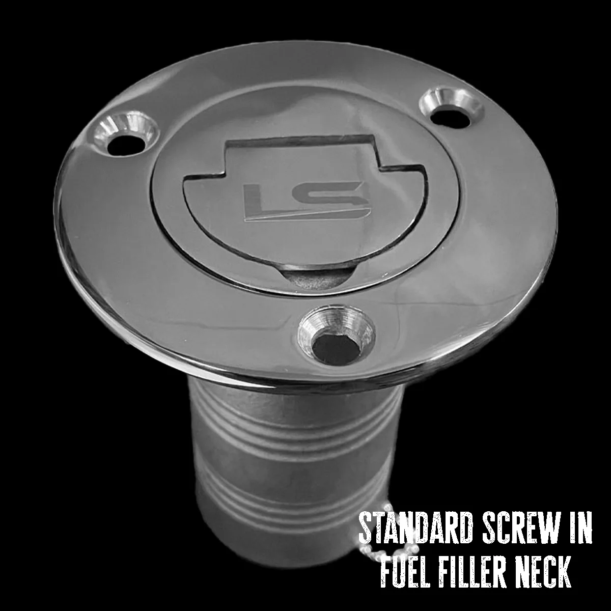 Fuel filler neck for the inside box panel filler, alternate angle