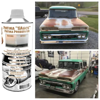 sweet patina sauce applied sweet patina sauce before and after