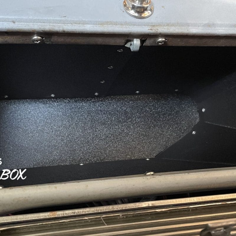 50-53 GLOVE BOX PIC 1 For LS Fab ABS Glove Box 1950-1953 Chevy Truck installed