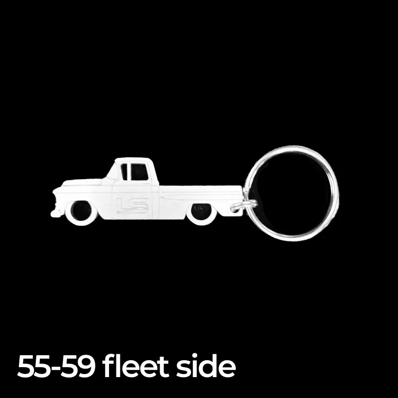 55-59 Chevy GMC fleetside truck keychain from LS Fabrication