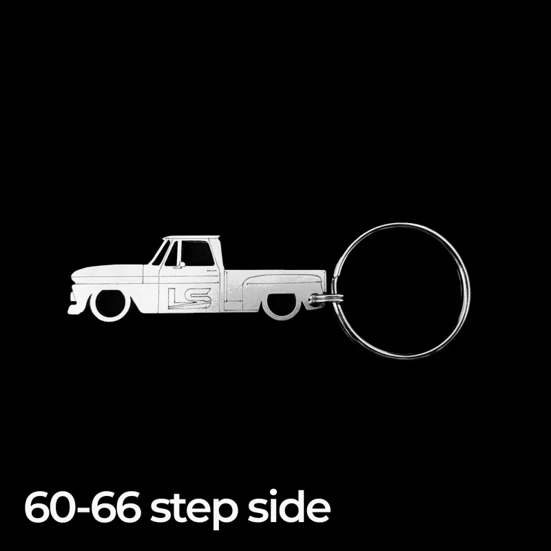 60-66 Chevy GMC stepside truck keychain for classic truck owners