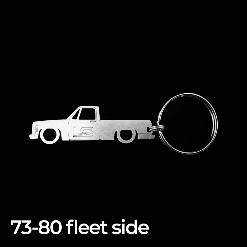 73-80 Chevy GMC fleetside truck keychain for square body owners