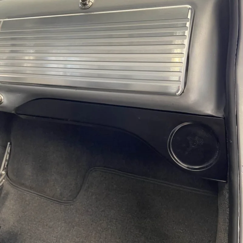Under dash AC vent brackets in a 47-53 GMC Chevy truck, alternate angle
