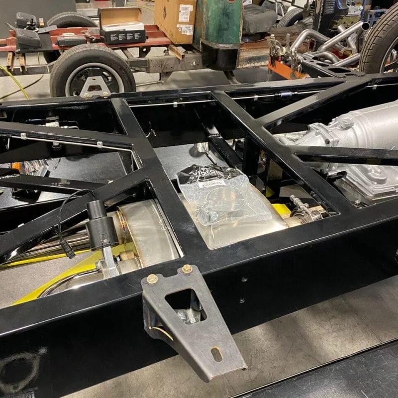 Rear cab mount installed on a 1947-1954 GM Chevy truck, alternate angle