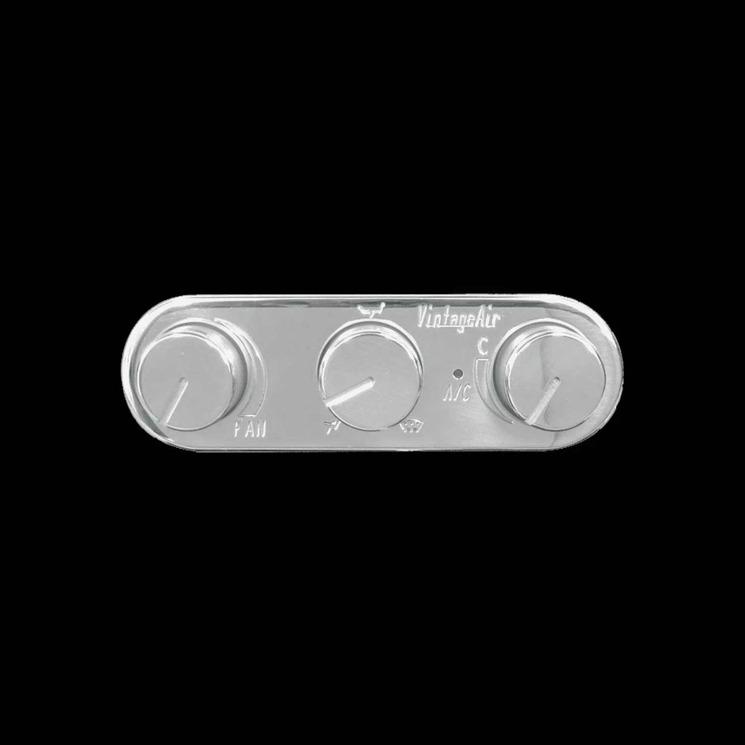 AC control panel with polished face and knobs for GMC Chevy truck
