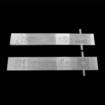 Aluminum dash insert for 73-80 Chevy squarebody truck, alternate angle