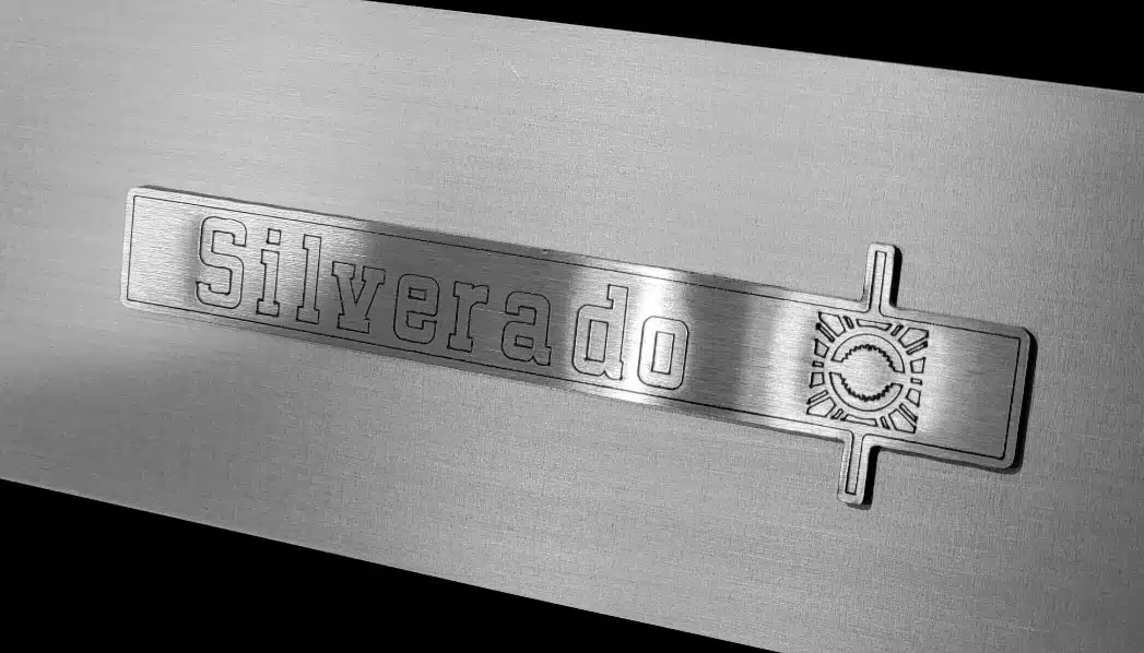 Aluminum dash insert for 73-80 Chevy squarebody truck, gauge cutout detail
