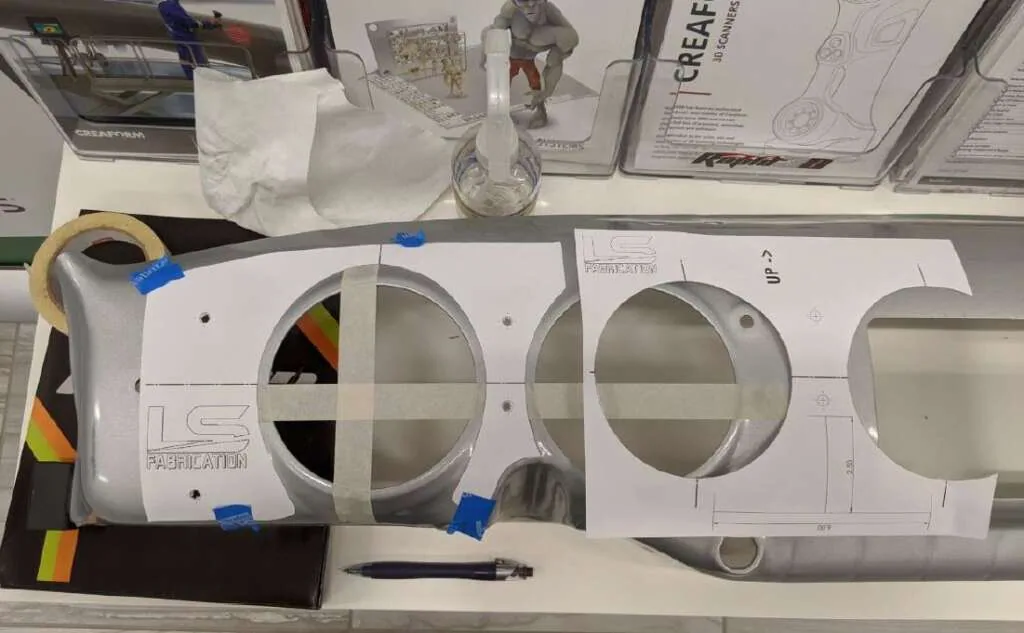 Phantom billet dash installation template reference