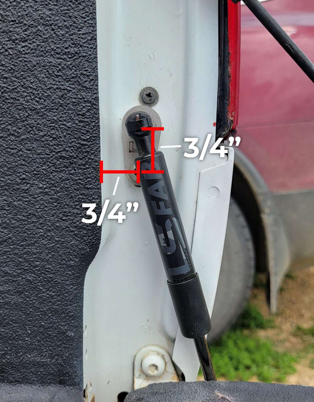 Tailgate Shock - 94-01 S10 Truck: Easy Install. Smooth Operation