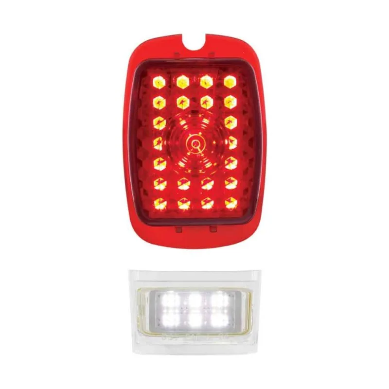 27 LED tail light with license plate lamp for 1940-1953 Chevy truck, left hand