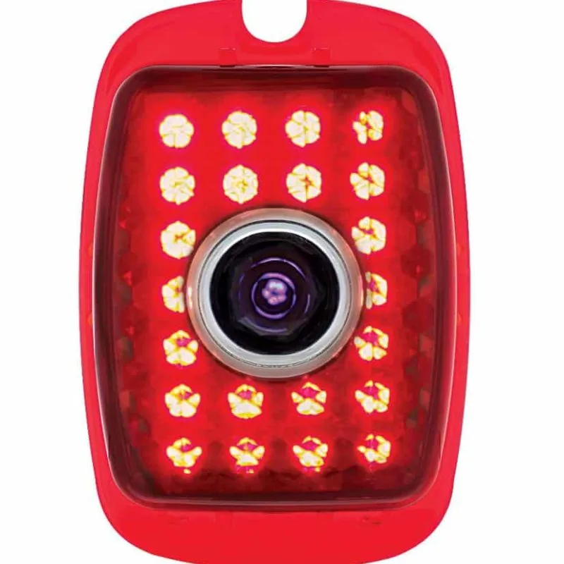 27 LED blue dot tail light for 1940-1953 Chevy truck, lit