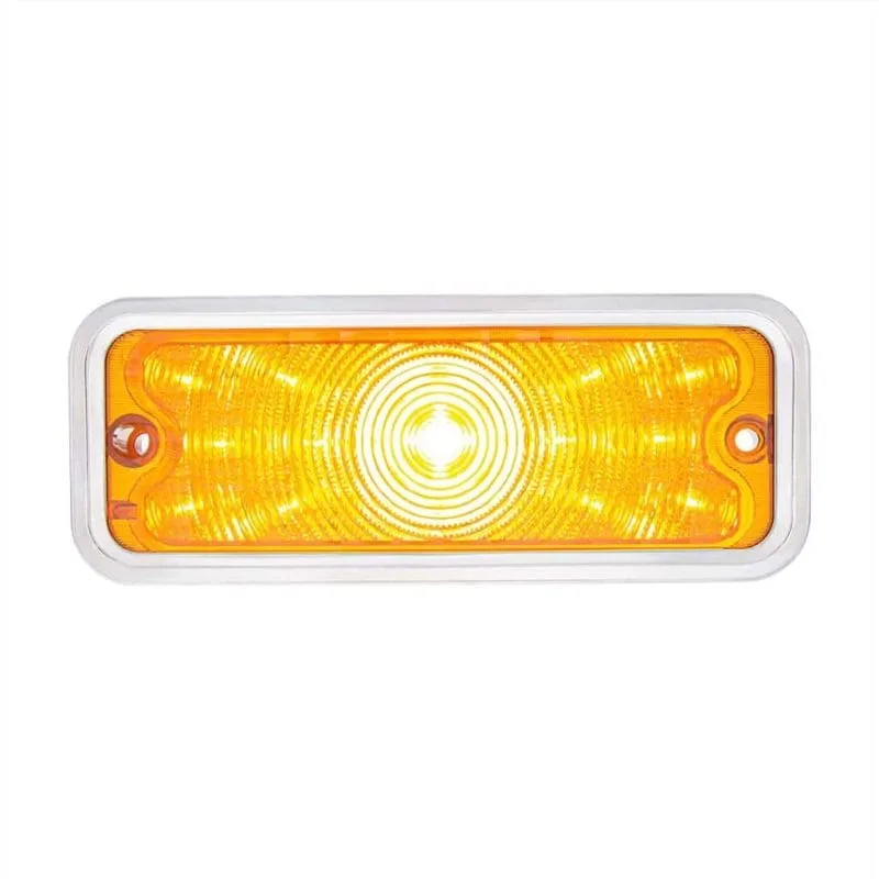 Amber lens LED front parking signal light for 1973-80 Chevy GMC truck, single light