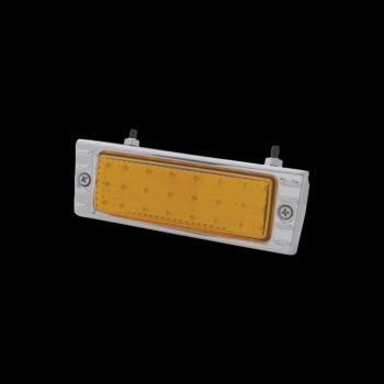LED-Parking-Light-Assembly-With-SS-Bezel-For-1947-53-Chevy-Truck,-Amber-Lens