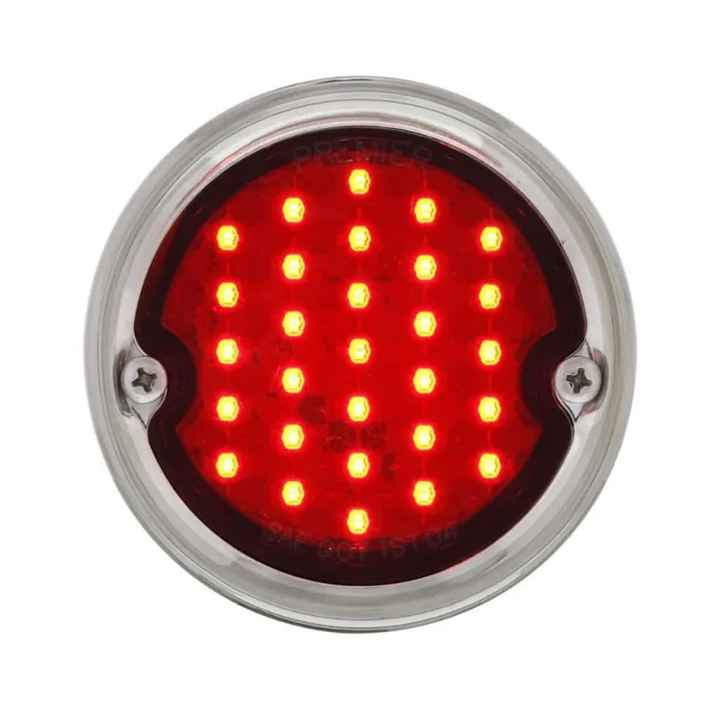 LED sequential tail light for 1954-1959 Chevy truck, lens close-up