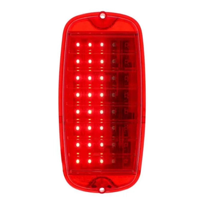 LED sequential tail light for 1960-66 Chevy GMC fleetside truck, close-up detail
