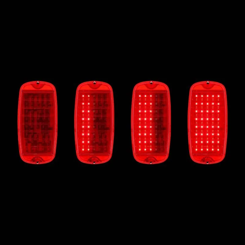 LED sequential tail light function shown in stages, 1960-66 Chevy GMC truck
