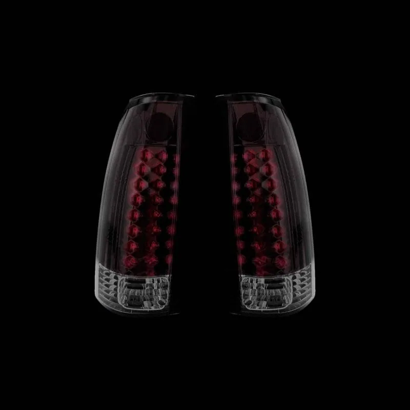 Smoked LED tail light for 1988-2002 GMC Chevy truck, alternate angle