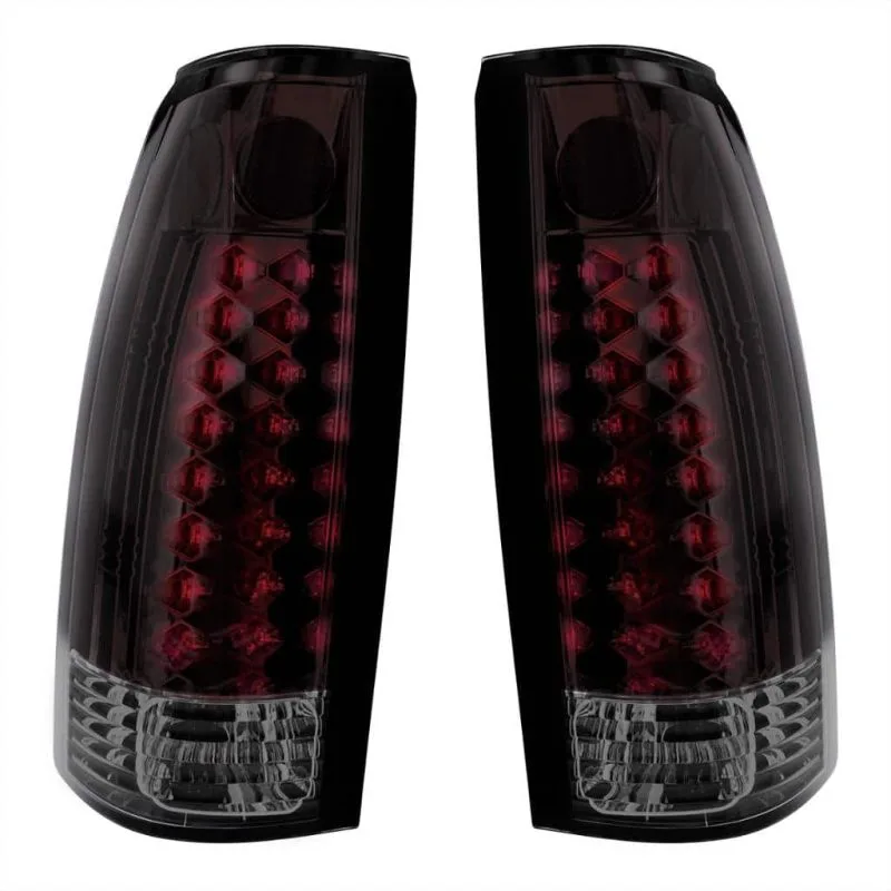 Smoked lens LED tail light for 1988-2002 GMC Chevy truck, front face