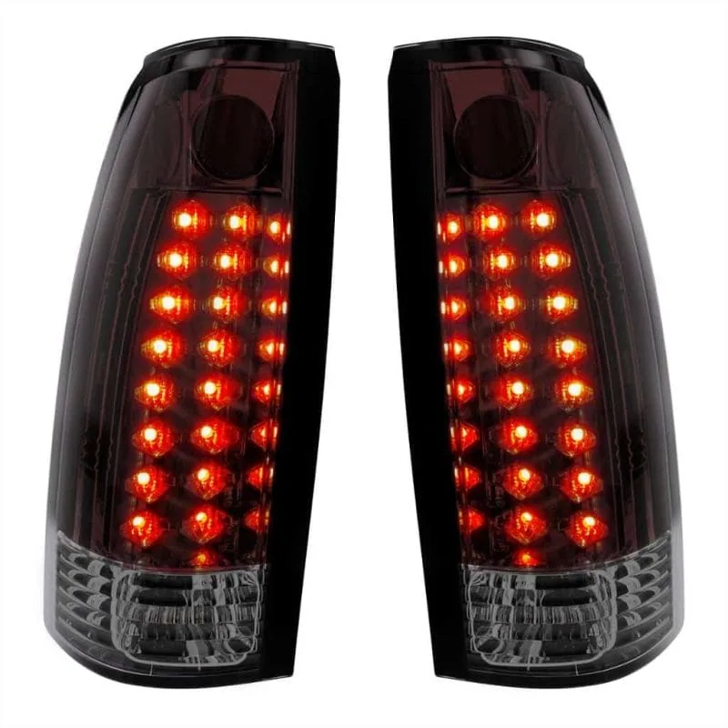 Smoked LED tail light set for 1988-2002 GMC Chevy pickup, both sides