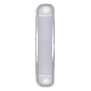 15 Amber LED Side Marker With Stainless Steel Trim For 1973-80 Chevrolet & GMC Truck, Clear Lens