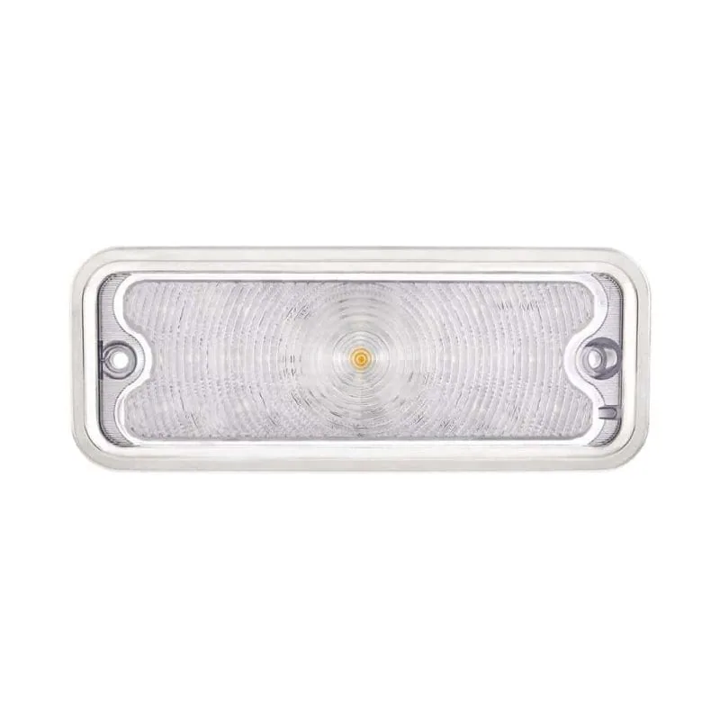 Amber LED front parking light with clear lens for 1973-80 Chevy GMC truck