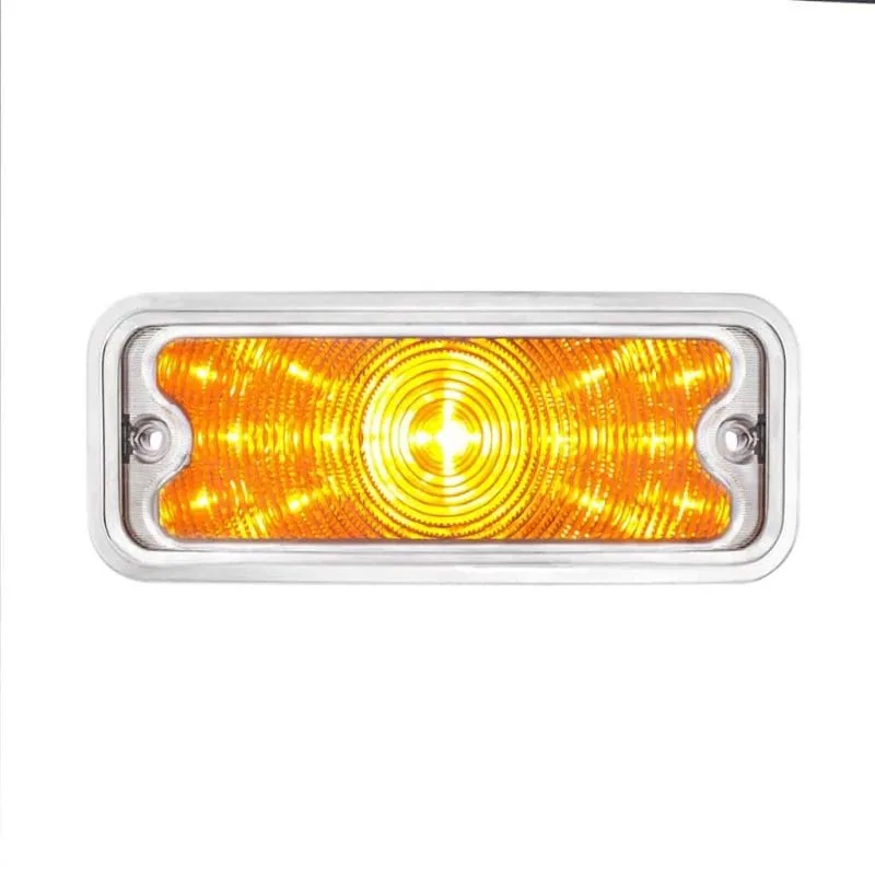 Clear lens LED front parking light for 1973-80 Chevy GMC truck, lens face