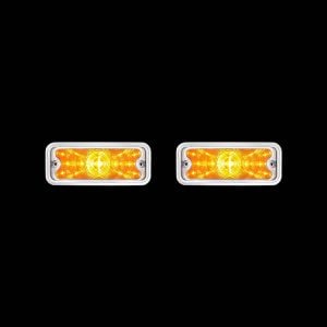 17-Amber-LED-Front-Parking-Light-For-1973-80-Chevy-&-GMC-Truck,-LH-Clear-Lens-PAIR-2