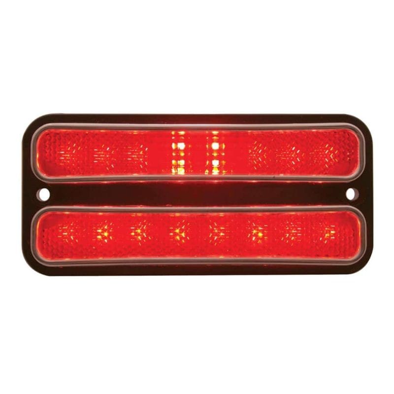 18 LED Side Marker Light With Stainless Steel Trim For 1968-72 Chevy & GMC Truck, Red Lens 18 LED Side Marker Light With Stainless Steel Trim For 1968-72 Chevy & GMC Truck, Red Lens